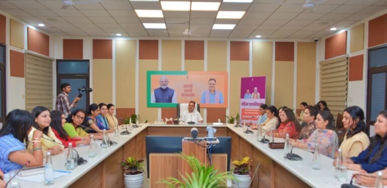 ‘नारी शक्ति वंदन अधिनियम’ से नीति निर्माण में बढ़ेगी महिलाओं की भागीदारी: मुख्यमंत्री भजनलाल शर्मा